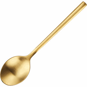 картинка Ложка чайная «Саппоро бэйсик» сталь нерж.,L=13,9см,золотой,матовый 
