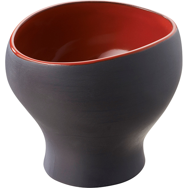картинка Чашка бульонная 450мл.D=97мм.керамика черный,красный 