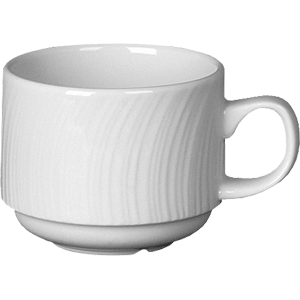 картинка Чашка кофейная 85мл D=6,H=4.5,L=8.5см «Спайро» белый 