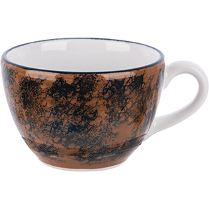 картинка Чашка чайная 180мл «Аида» фарфор,коричнев. 
