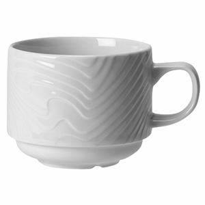 картинка Чашка чайная 220мл. D=8,H=6.5см. белый «Оптик» фарфор 