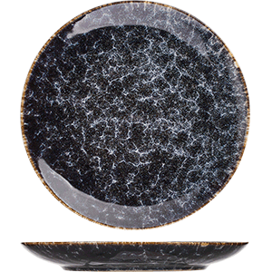 картинка Тарелка D=20.3см фарфор сине-серый «Стоун» 
