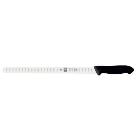 картинка Нож для рыбы 300/420 мм. с бороздками, черный HoReCa Icel 