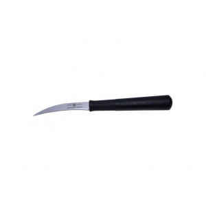 картинка Нож для чистки овощей 60/160 мм, изогнутый. черный 