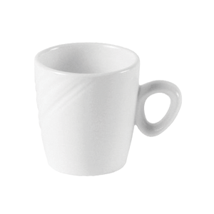 картинка Чашка кофейная 85мл D=6,H=6.3,L=8.3см «Органикс» белый 