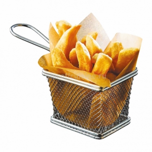 картинка Корзинка для картошки фри 12,5*10*8,5 см нерж. 