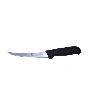 картинка Нож обвалочный 130/260 мм, изогнутый (гибкое лезвие), пластик. ручка черный SAFE 