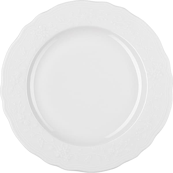 картинка Тарелка десертная D=22см «Флер Бьянко» фарфор, белый 