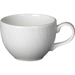 картинка Чашка чайная 340мл D=10,H=7,L=13см «Спайро» белый 