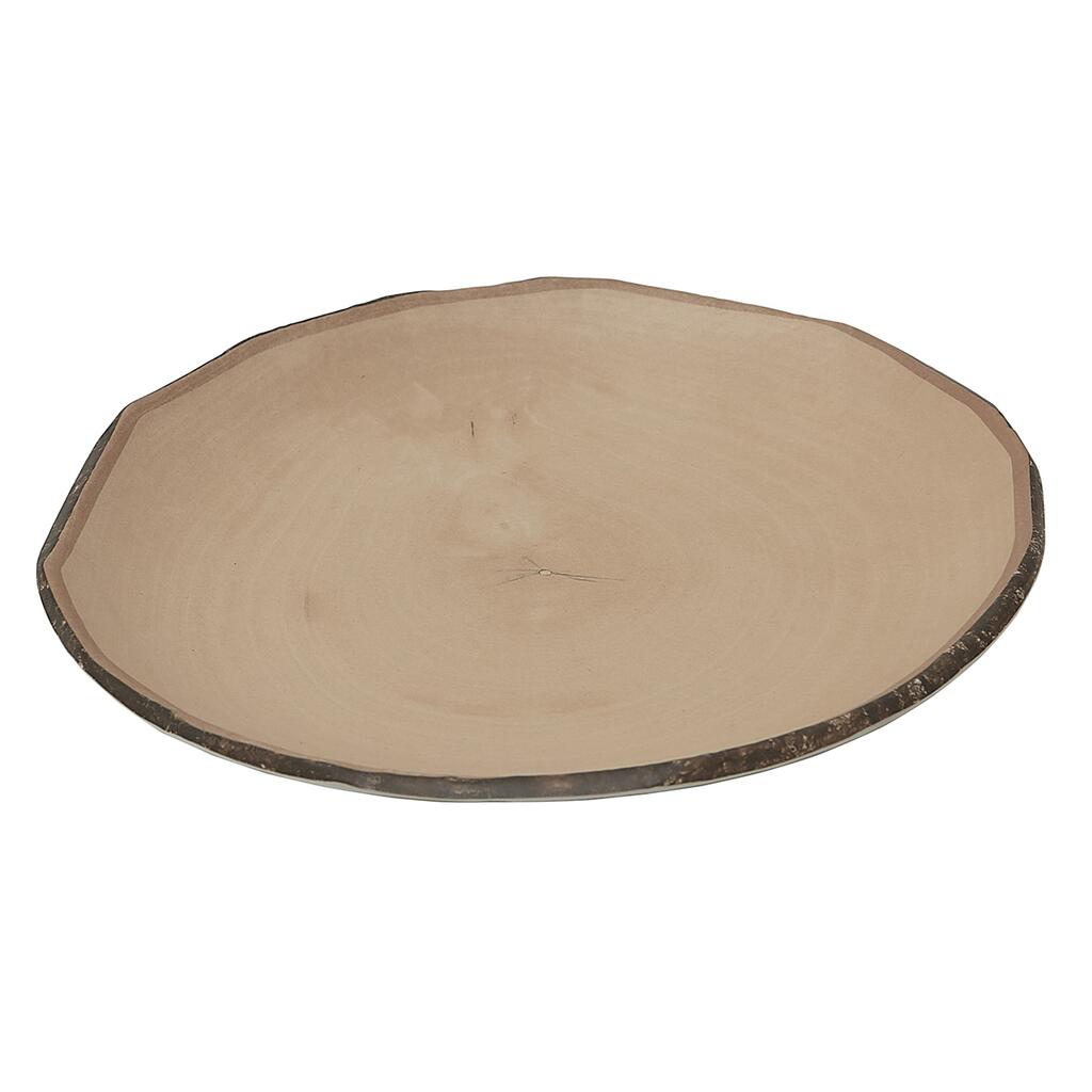 картинка Блюдо 21*2 см круглое Timber Brown пластик меламин 