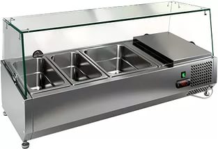 картинка Витрина холодильная к столам для пиццы VRTG 2 к PZ3 (со стеклом) 