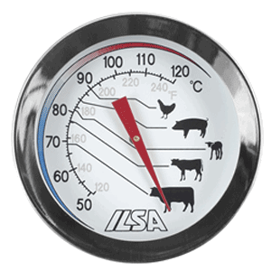 картинка Термометр для мяса D=11.3см сталь металлич. 