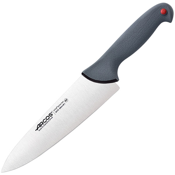 картинка Нож поварской L=45/30см.«Колор проф» сталь нерж.,полипроп.серый 