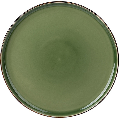 картинка Тарелка D=21см «Сейдж» фарфор,зелен.,бронз. 