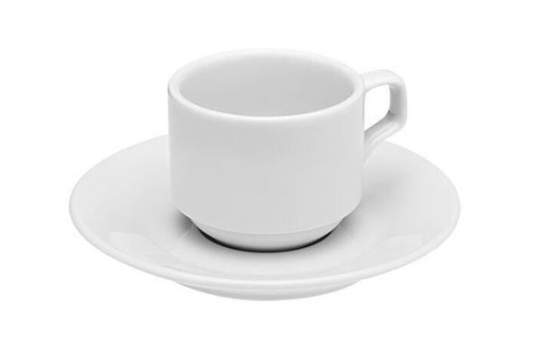картинка Чашка кофейная, стопируемая, 90мл, Белый SOLEY 