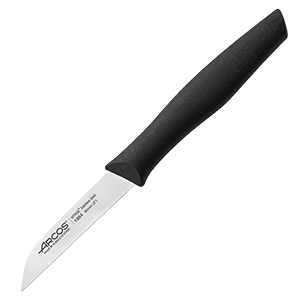 картинка Нож для чистки овощей и фруктов L=185/80мм «Нова» черный 