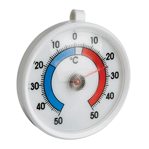 картинка Термометр для холодильника (-50+50С) D=7,H=1.5см пластик белый 