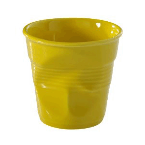 картинка Стакан для эспрессо 80мл.D=65,H=60мм.«Фруассэ» фарфор  желт. 
