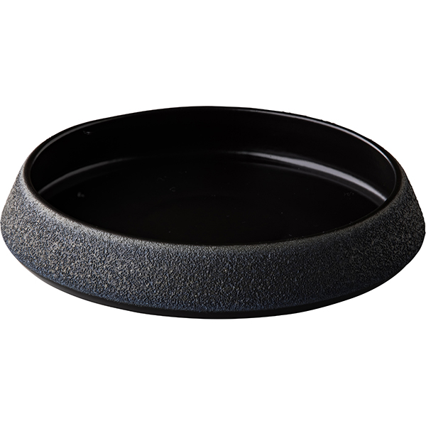 картинка Тарелка D=20см.«Ро Дизайн Бай Кевала» с бортом керамика черный 
