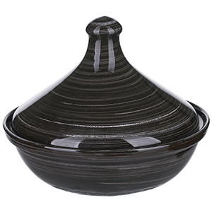 картинка Тажин с крышкой 0.5л.«Маренго» керамика коричнев. 