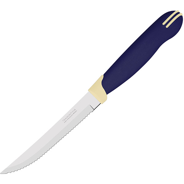 картинка Нож для стейка L=110/215, B=15мм/ синий, белый 