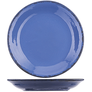 картинка Блюдце D=15.5см «Синий крафт» керамика, голуб. 