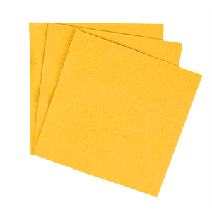 картинка Салфетки 33*33см (300шт) «Папирус» бум. салфет. H=12,L=33,B=16.5см, желт. 