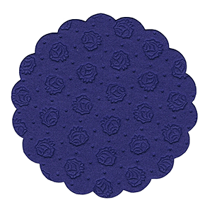 картинка Настольн. подкладки 9-слойная 20шт бум. салфет. D=9см синий 