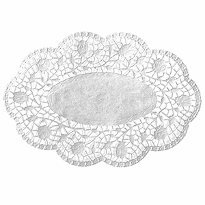 картинка Настол.подкладки круж. 500шт бумага H=35,L=180,B=130мм белый 