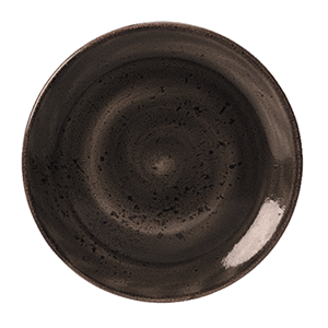 картинка Тарелка мелкая D=25,H=1.7см. серый «Крафт» фарфор 