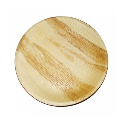 картинка Тарелка круглая из пальмовых листьев Ø 25x2,5см (цена за-25шт/уп) GDP 