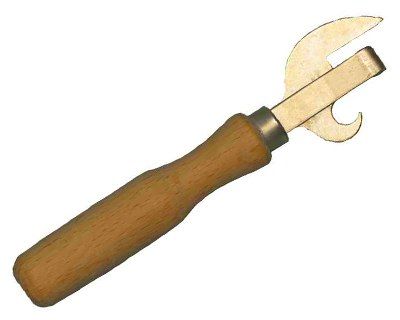картинка Открывалка для консервных банок с деревянной ручкой 