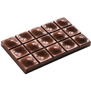 картинка Форма для шоколада «Плитка» на листе 275*175мм (3шт) поликарбонат, H=13,L=117,B=71мм 