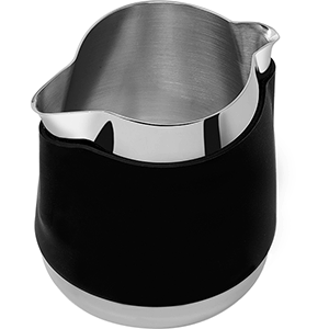 картинка Молочник (питчер) 500мл.H=105,L=105,B=65мм.Реверс «Революшн» сталь нерж.,силикон черный 