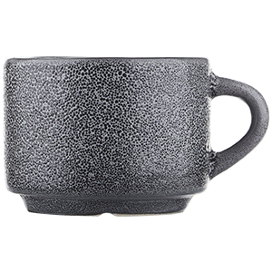 картинка Чашка кофейная 80мл.«Млечный путь» фарфор черный 