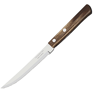 картинка Нож для стейка L=210/110,B=15мм с дерев.ручкой,сталь нерж.,дерево 