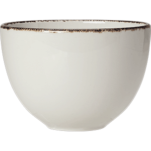 картинка Бульон.чашка 455мл фарфор белый,коричнев.«Браун дэппл» 