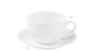 картинка Блюдце для чашки 440мл, 17CM, Белый SOLEY 