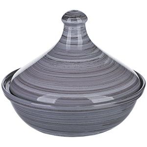 картинка Тажин с крышкой 0.5л. «Пинки» керамика серый 