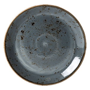 картинка Тарелка пирожковая D=150,H=13мм синий «Крафт» фарфор 