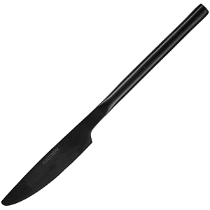картинка Нож столовый «Саппоро бэйсик» L=85/220,B=18мм черный,матовый 