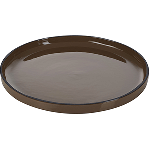 картинка Тарелка десертная D=21,H=2см «Карактэр» керамика,коричнев. 