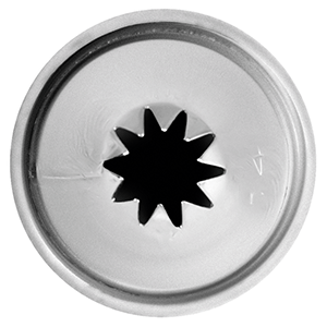 картинка Насадка кондитерская D=22/10,H=35мм «10-конечная звезда» сталь нерж. 