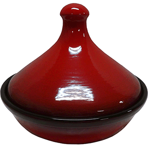 картинка Тажин с крышкой 0.5л. D=18,H=15см. керамика красный 