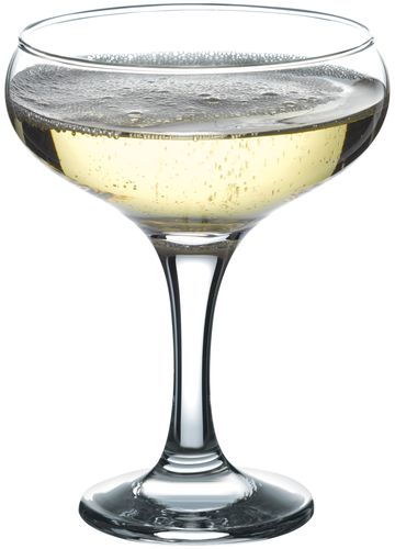 картинка Шампанское-блюдце «Бистро»;стекло;260мл;D=95/63,H=132мм;прозр. 