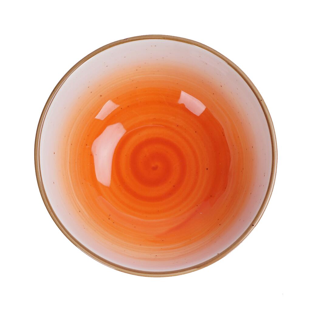 картинка Салатник 360 мл d 12,8 см h5,5 см оранжевый фарфор "The Sun Eco" 