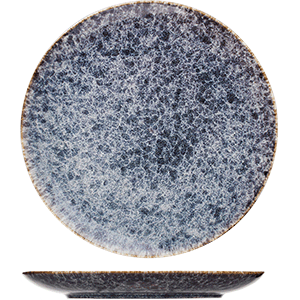 картинка Тарелка D=305,H=30мм «Стоун» фарфор сине-серый 