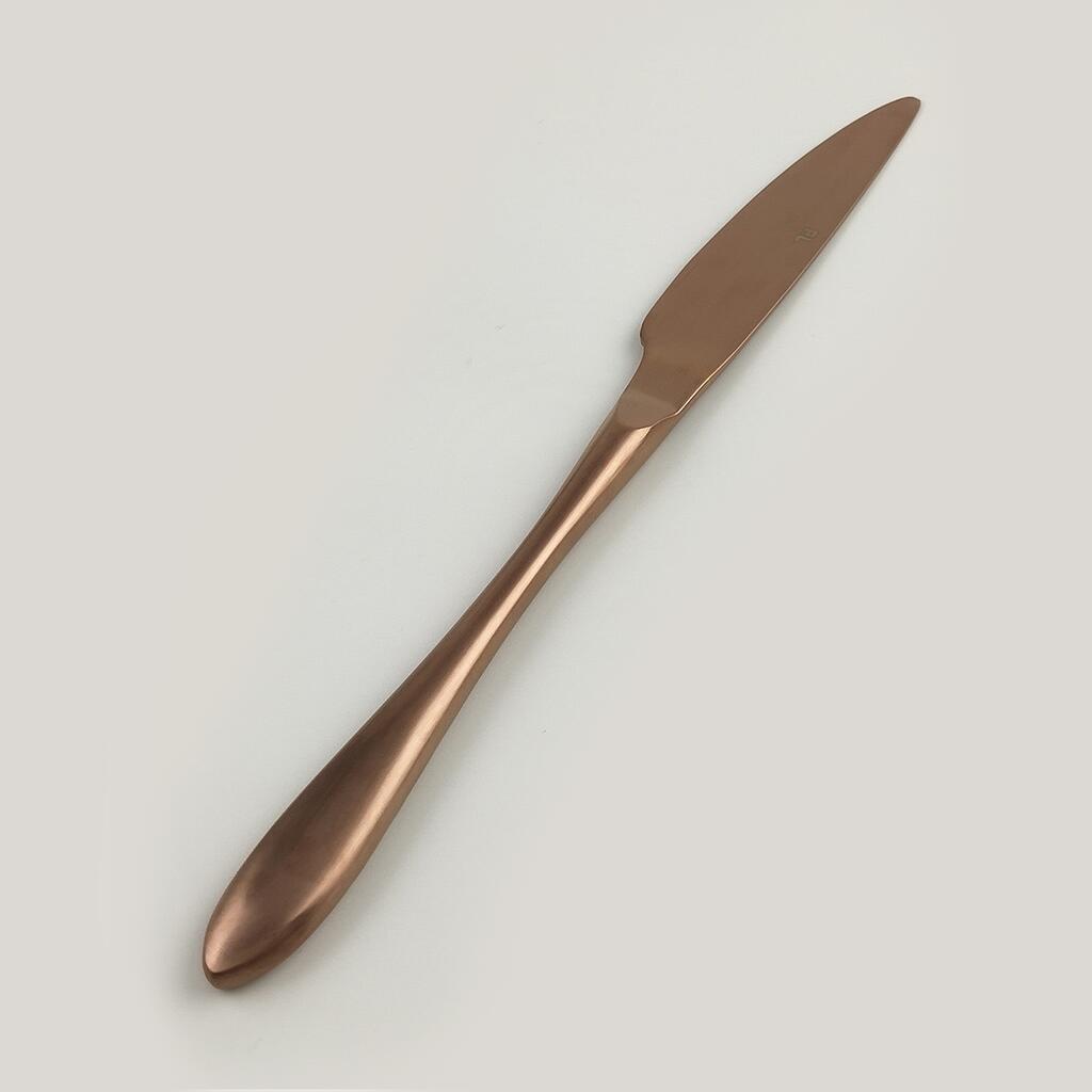 картинка Нож столовый 23,5 см матовая медь PVD Alessi-Copper 