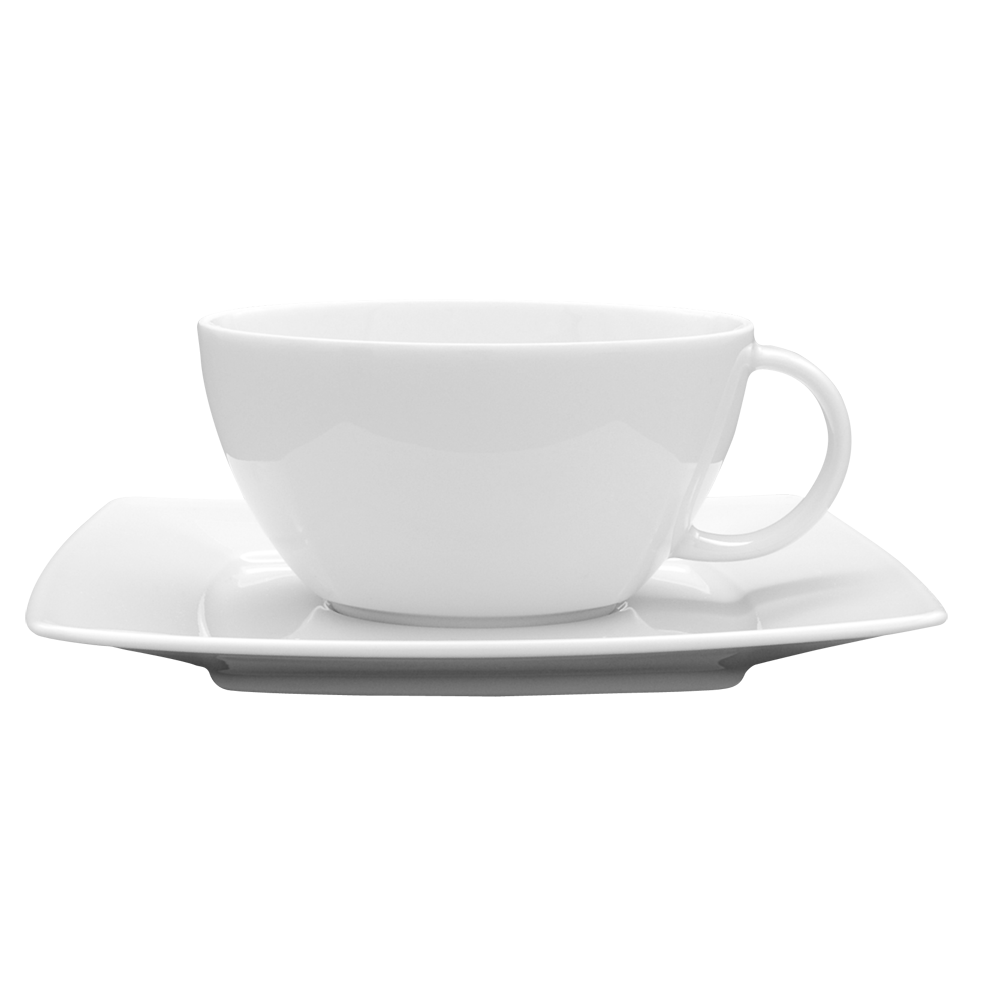 картинка Чашка чайная 280мл D=10.8,H=5.5,L=12см белый «Виктория» фарфор 