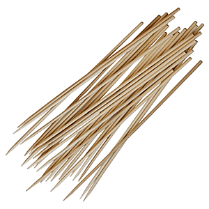 картинка Шампурчики L=25,B=0.3см 100шт бамбук бежев. 